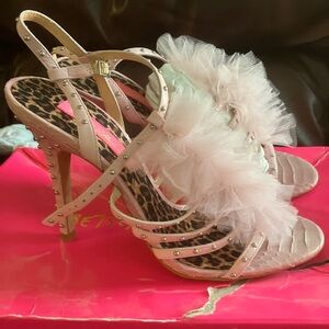 Betsey Johnson Abigail Heels.  Size 8.5 never worn